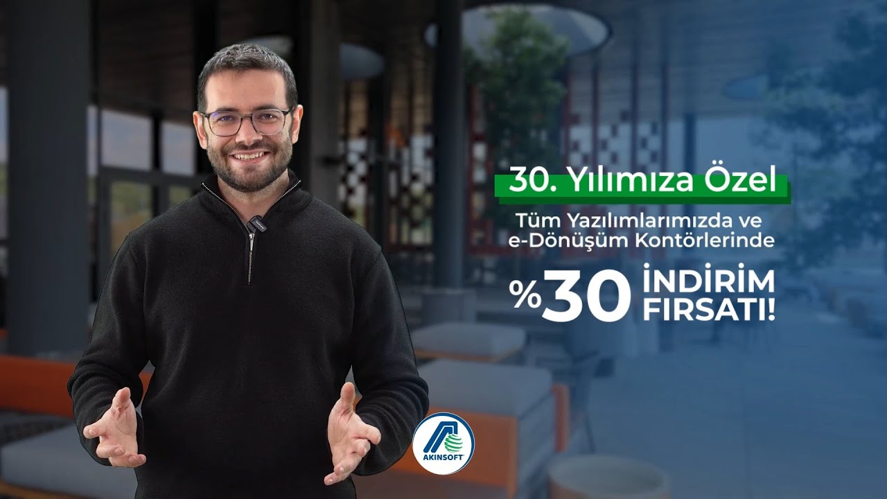 30. yılımıza özel tüm yazılımlarımızda ve e-Dönüşüm kontörlerinde %30 indirim fırsatı!